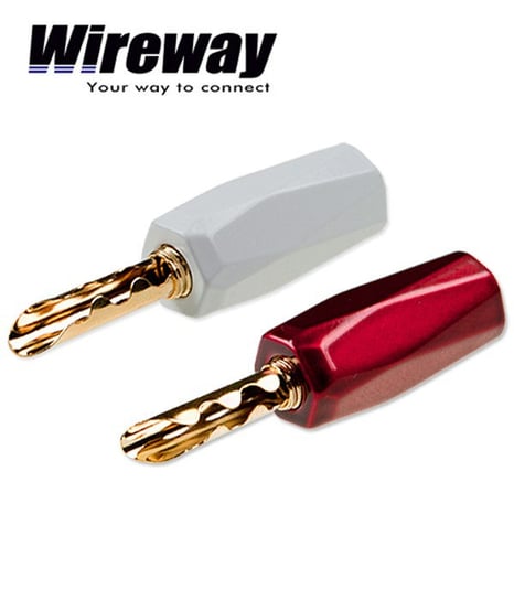 Wtyk bananowy głośnikowy WIREWAY WW420704, 2 szt. Wireway