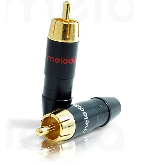 Wtyk RCA MELODIKA Hi-Fi MDRCA2, 6 mm, 2 szt. Melodika