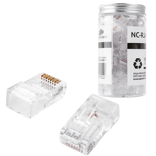 Wtyk RJ45 kat. 6 UTP NC-RJ456UT-11 100szt Spacetronik