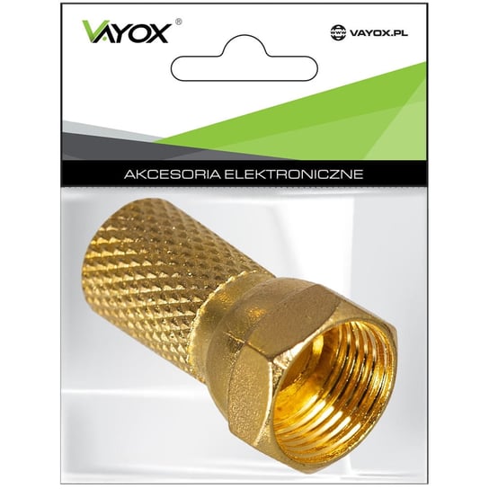 Wtyk sat F 6,8 mm Gold CU LB0104 Vayox (opakowanie 2szt) PAK. VAYOX