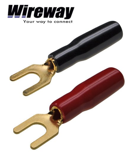 Wtyk widełkowy głośnikowy WIREWAY WW420703, 2 szt. Wireway