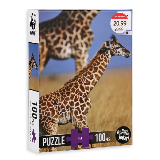 WWF, puzzle, Baby Giraffe, 100 el. WWF