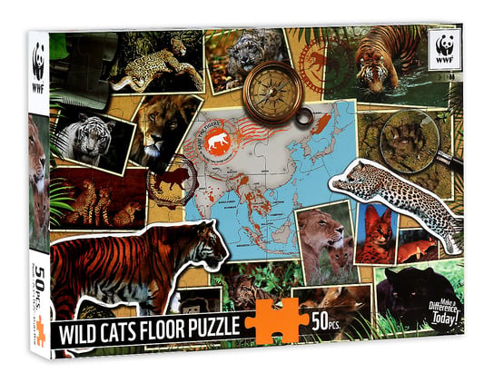 WWF, puzzle, Wild Cats Floor, 50 el. WWF
