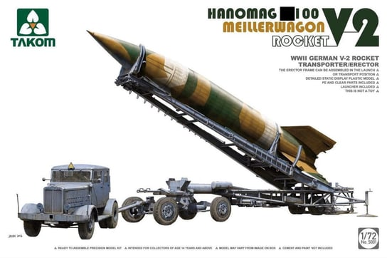 Wwii German V-2 Rocket Transporter 1:72 Takom 5001 Takom