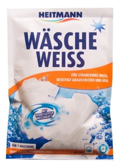Wybielacz do prania tkanin w proszku HEITMANN, Wasche Weiss, 50 ml Heitmann