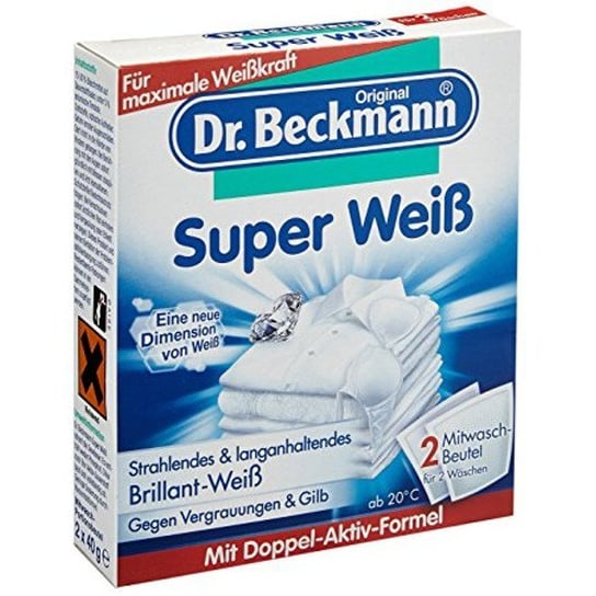 Wybielacz do tkanin DR.BECKMANN Super Biel, 2x40 g Dr. Beckmann