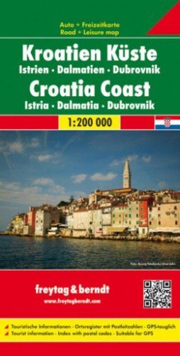 Wybrzeże Chorwacji. Mapa samochodowa 1:200 000 Opracowanie zbiorowe