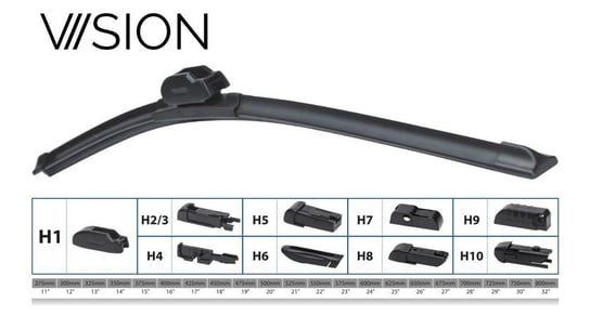 Wycieraczka Płaska VIISION Multi Adapter 450mm 18" carcommerce