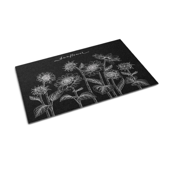 Wycieraczka Tekstylna z Gumowym Spodem 150x100 cm - Kwiaty Heliotropu Coloray