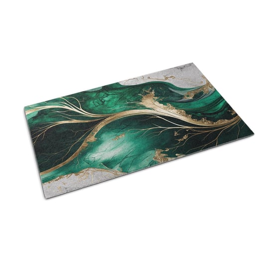 Wycieraczka ze wzorem - 60x40 cm - Zielony Marmur Tulup