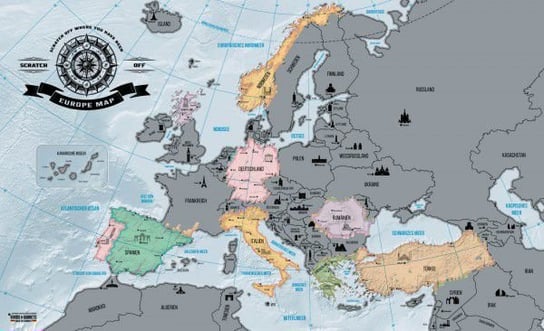 Wycierana Mapa Europy Kokiska