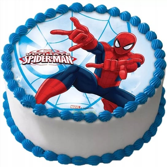 WYDRUK CUKROWY Opłatek na tort SPIDERMAN AVENGERS + POSTACIE TEKST #18 Inna marka