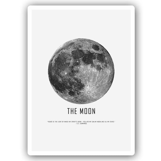 Wydruk na metalu FEEBY Księżyc, 30x40 cm Feeby