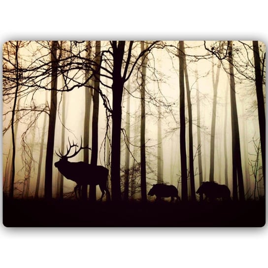 Wydruk na metalu FEEBY, Zwierzęta w lesie, 40x30 cm Feeby