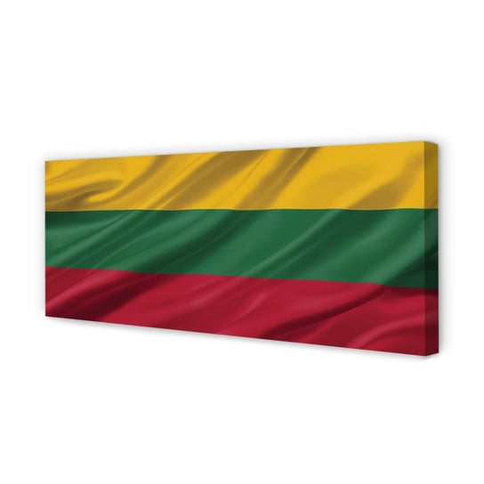 Wydruk na płótnie canvas TULUP Flaga Litwy, 125x50 cm Tulup