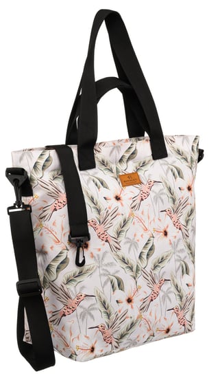 Wygodna torba na zakupy shopperka pojemna torba z kolorowym wzorem na suwak Rovicky, różnokolorowy Rovicky
