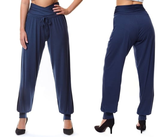 Wygodne spodnie alladynki damskie luźne haremki sportowe na jogę, L/XL Inna marka