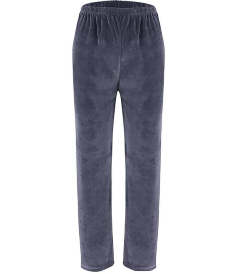 Wygodne welurowe spodnie dresowe Gumka Ciepłe Modne Długie-XL Agrafka