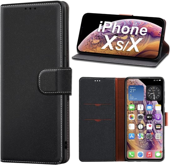 WYGODNE ZAMYKANE ETUI CZARNE IPHONE X/XS 6.5' Amazon