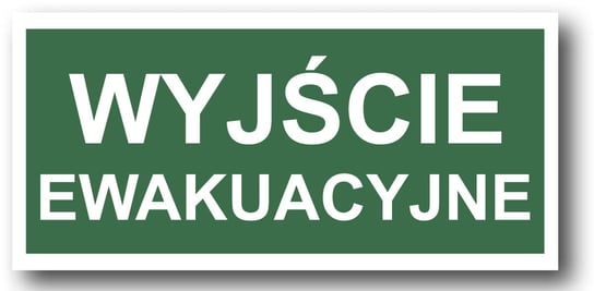 Wyjście Ewakuacyjne  - Płyta Sztywna Fotoluminescencyjna 300X150 Signproject Polska Aa001_300X150_Ps 5903816003492 LIBRES