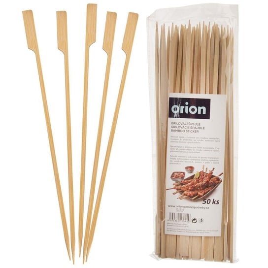 Wykałaczki DREWNIANE szpikulce bambusowe do przystawek przekąsek szaszłyków 25 cm 50 sztuk Orion