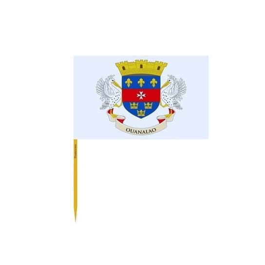 Wykałaczki Flaga Saint-Barthélemy w partiach po 100 sztuk o długości 12 cm Inny producent (majster PL)
