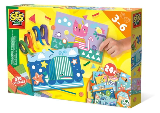 Wyklejanki Kształty - Zabawki Kreatywne Dla Chłopców I Dziewczynek Ses Creative SES