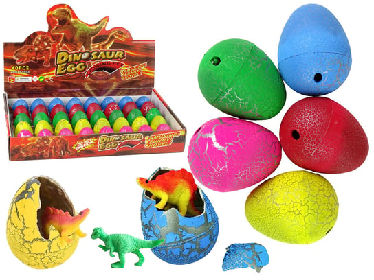 Wykluwające się Magiczne Jajko Dinozaura Rosnące 4 cm Kolory Lean Toys