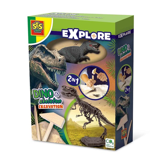 Wykopaliska Dinozaurów I Szkieletów 2W1 SES Creative