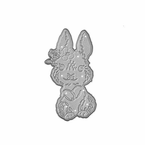 Wykrojnik do papieru, Królik króliczek, 4,3x7,8 cm dpCraft