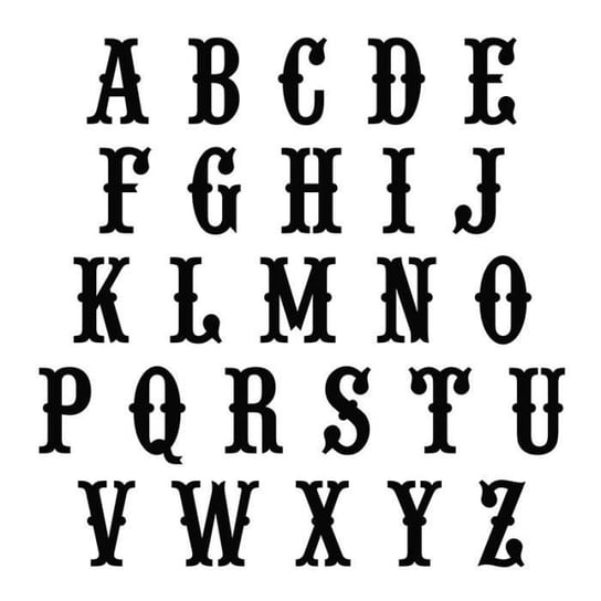 Wykrojnik do wycinania alfabetu Vintage 2,9 cm Inna marka