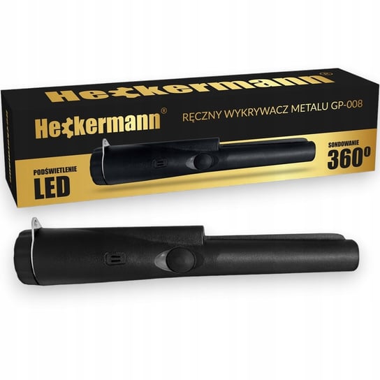 Wykrywacz Metalu Ręczny Detektor Monet + Akcesoria Heckermann