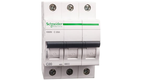 Wyłącznik nadprądowy 3P C 20A 6kA AC K60N A9K02320 Schneider Electric