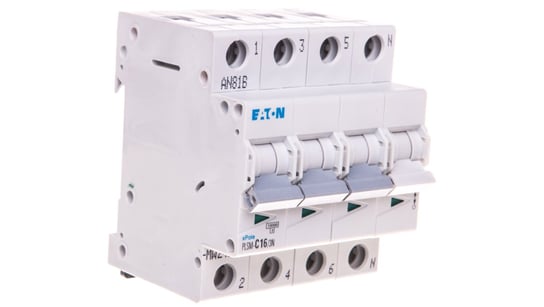 Wyłącznik nadprądowy 3P+N C 16A 10kA AC PLSM-C16/3N-MW 242543 Eaton