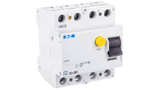 Wyłącznik różnicowoprądowy 4P 25A 0,03A typ AC PFIM-25/4/003-MW 235406 Eaton