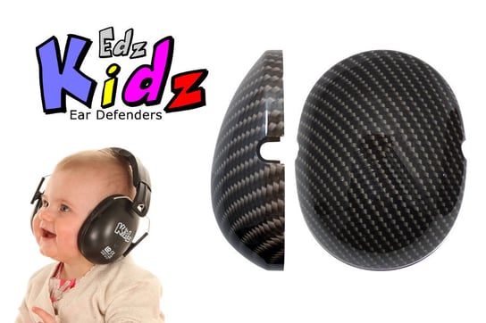 Wymienne nakładki na słuchawki ochronne, Edz Kidz - czarne grafitowe Edz Kidz