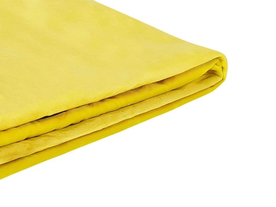 Wymienne obicie do łóżka, FITOU, żółte, 160x200 cm Beliani