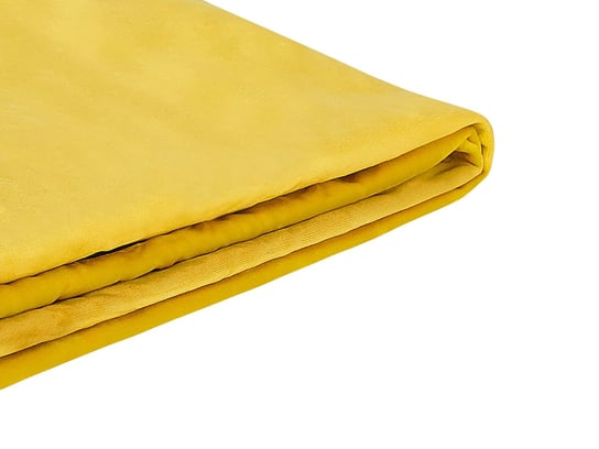 Wymienne obicie do łóżka, FITOU, żółte, 180x200 cm Beliani