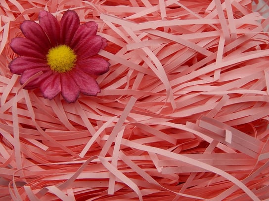Wypełniacz Dekoracyjny Proste Paski 100g Różowy Siima