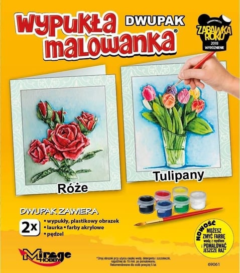 Wypukła Malowanka Kwiaty - Róże + Tulipany Mirage Hobby ------ Mirage Hobby