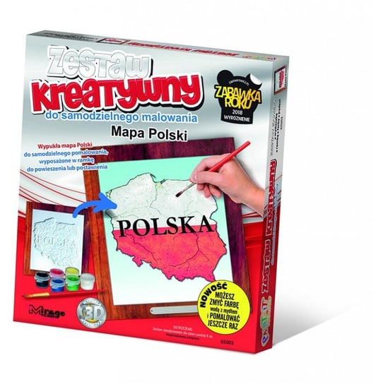 Wypukła malowanka Mapa Polski Mirage