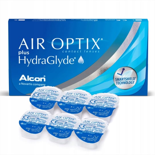 Wyrób medyczny, Air Optix, Plus HydraGlyde, Soczewki miesięczne -3.25, 6 szt. Air Optix