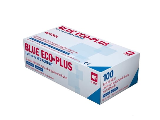 Wyrób medyczny, Ampri - Rękawice Nitrylowe Blue Eco-plus, L, 100 Szt. Ampri