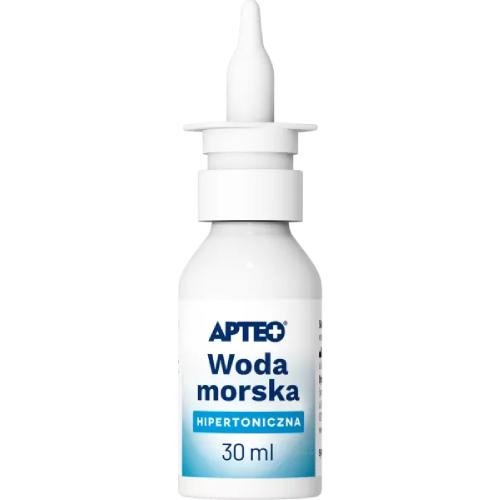 Wyrób medyczny, APTEO Woda morska hipertoniczna 30 ml APTEO