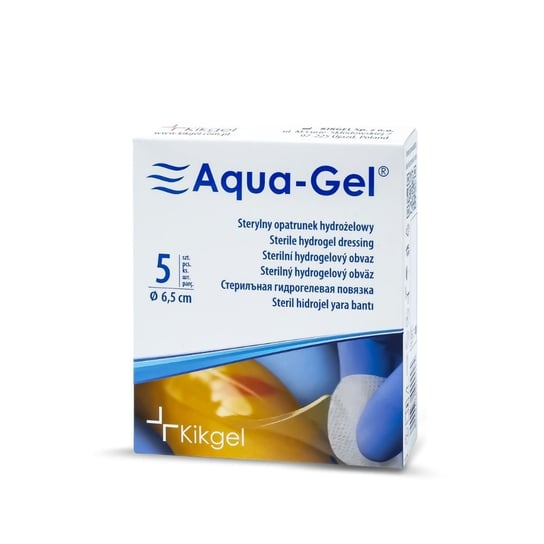 Wyrób medyczny, AQUA-GEL 6,5cm - sterylny opatrunek hydrożelowy 1 szt. Aqua-Gel