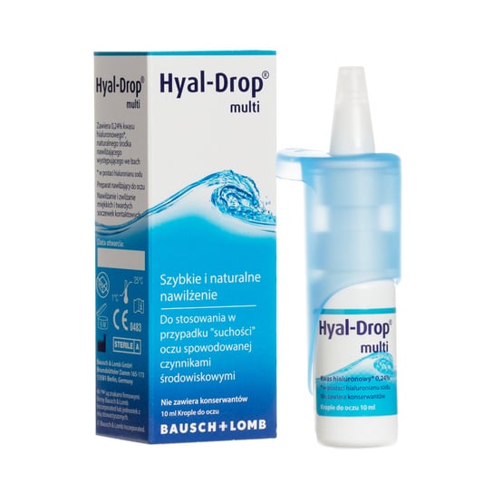 Wyrób medyczny, Bausch Lomb, Hyal-Drop Multi, krople do oczu, 10 ml Bausch Lomb