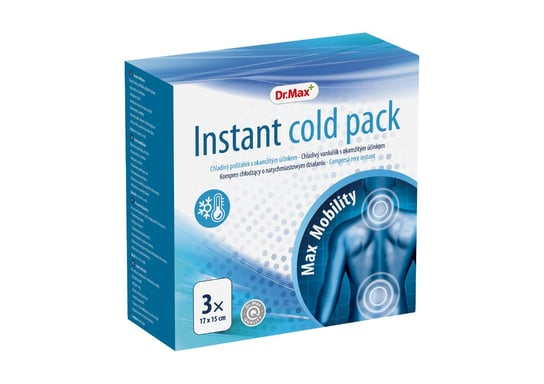 Wyrób medyczny, Dr.Max, Instant Cold Pack, Kompres chłodzący o natychmiastwym działaniu, 3 szt. Koolcare