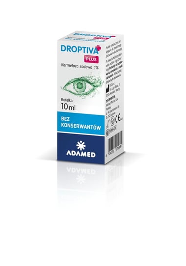 Wyrób medyczny, Droptiva Plus, krople do oczu, 10 ml Adamed