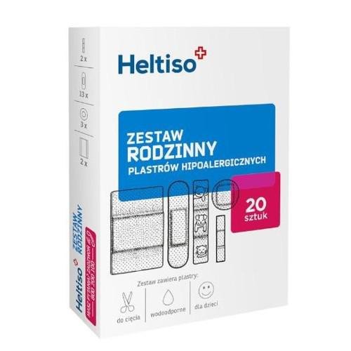 Wyrób medyczny, Heltiso, Plastry hipoalergiczne rodzinne, 20 szt. Medicinae