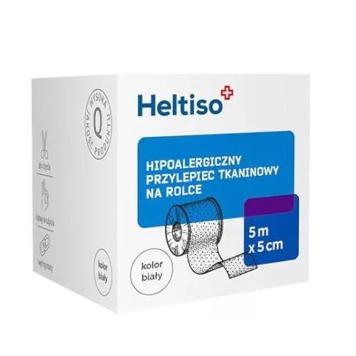 Wyrób medyczny, Heltiso, Przylepiec tkaninowy 5m x 5cm, 1 szt. Medicinae